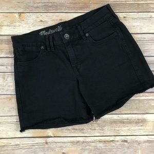 Madewell Black Denim Shorts